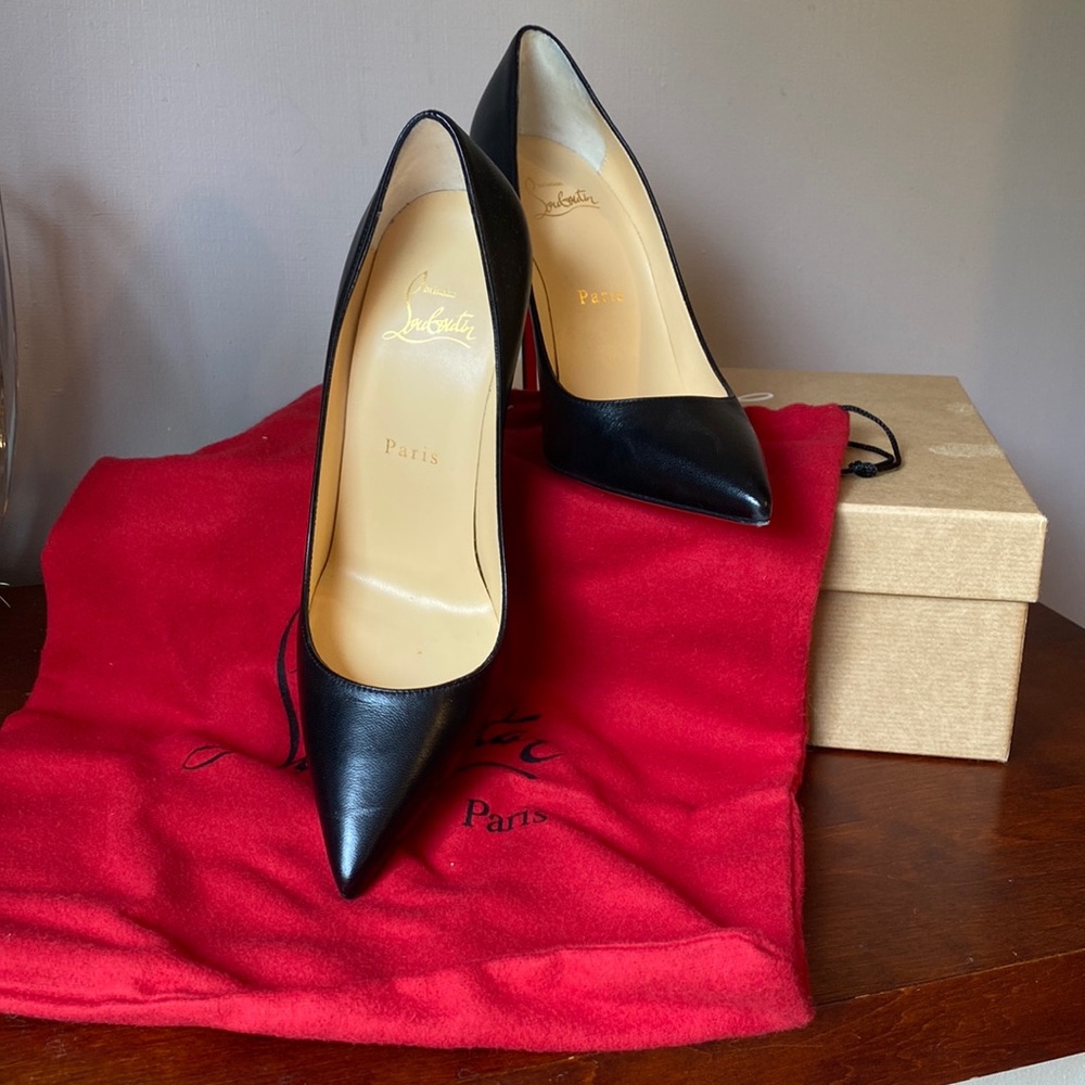 Christian Louboutin Kate 100 Black Heels